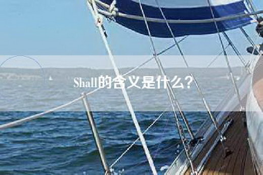 Shall的含义是什么？