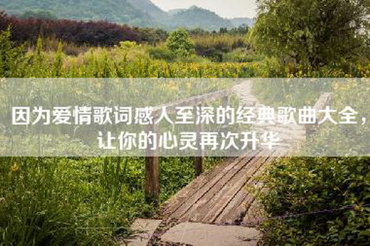 因为爱情歌词感人至深的经典歌曲大全，让你的心灵再次升华