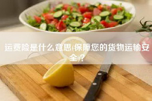 运费险是什么意思(保障您的货物运输安全)？