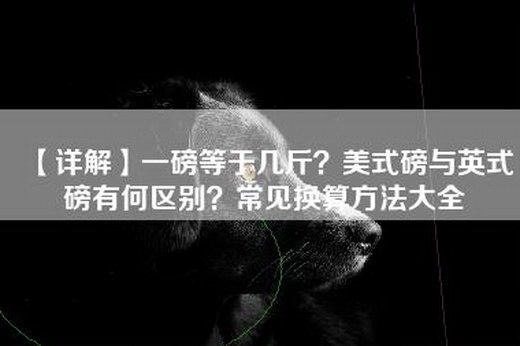 【详解】一磅等于几斤？美式磅与英式磅有何区别？常见换算方法大全