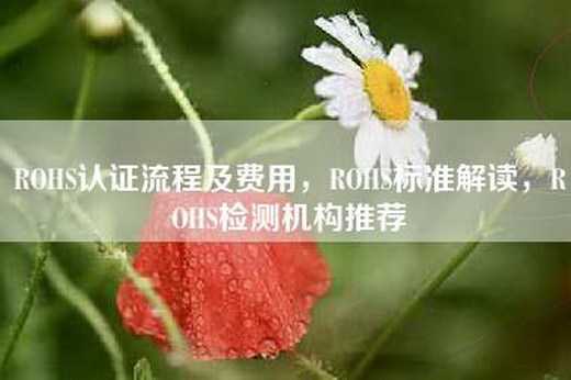 ROHS认证流程及费用，ROHS标准解读，ROHS检测机构推荐