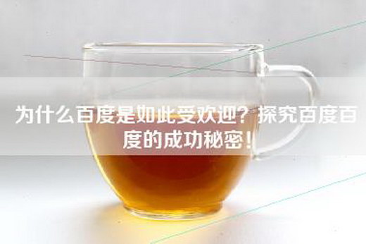 为什么百度是如此受欢迎？探究百度百度的成功秘密！