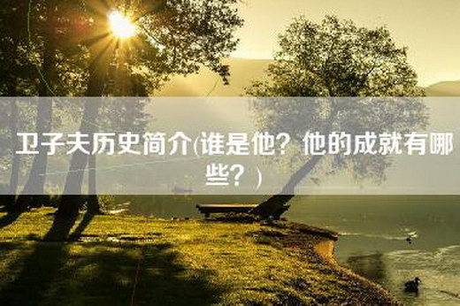 卫子夫历史简介(谁是他？他的成就有哪些？)