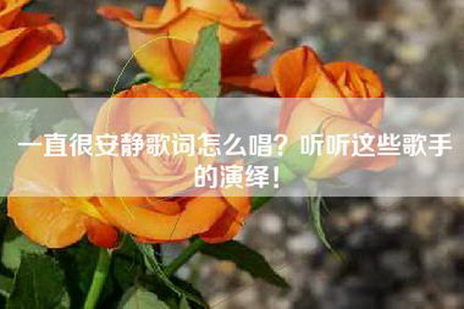 一直很安静歌词怎么唱？听听这些歌手的演绎！