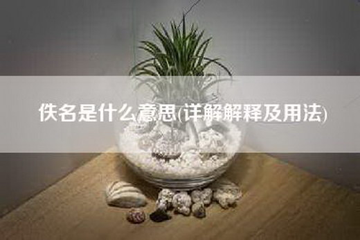 佚名是什么意思(详解解释及用法)